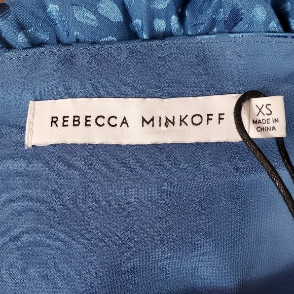 Nwt Rebecca Minkoff XS Mary Cadet Blue Wrap Dress - Picture 9 of 12